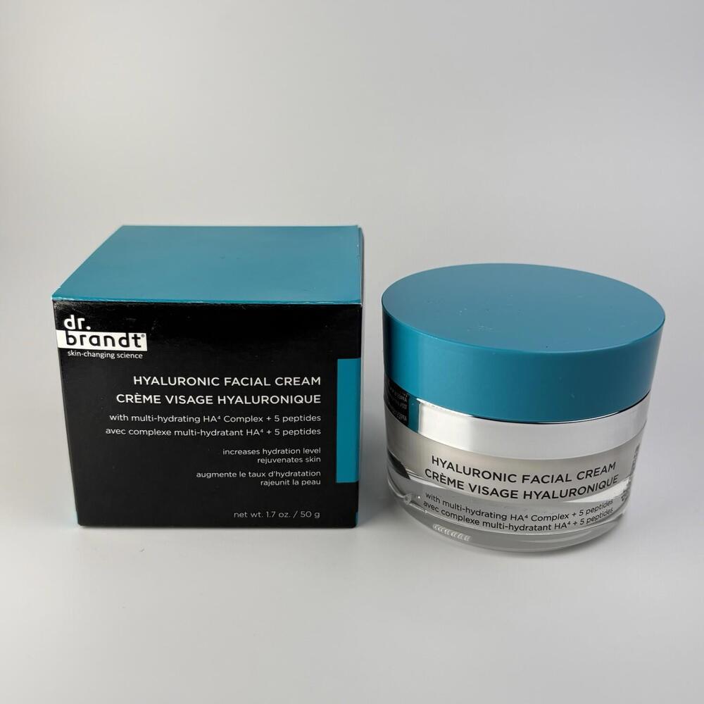 Dr. Brandt Hyaluronic Face Cream W/ HA4 Complex & Peptides 1.7 oz New In Box